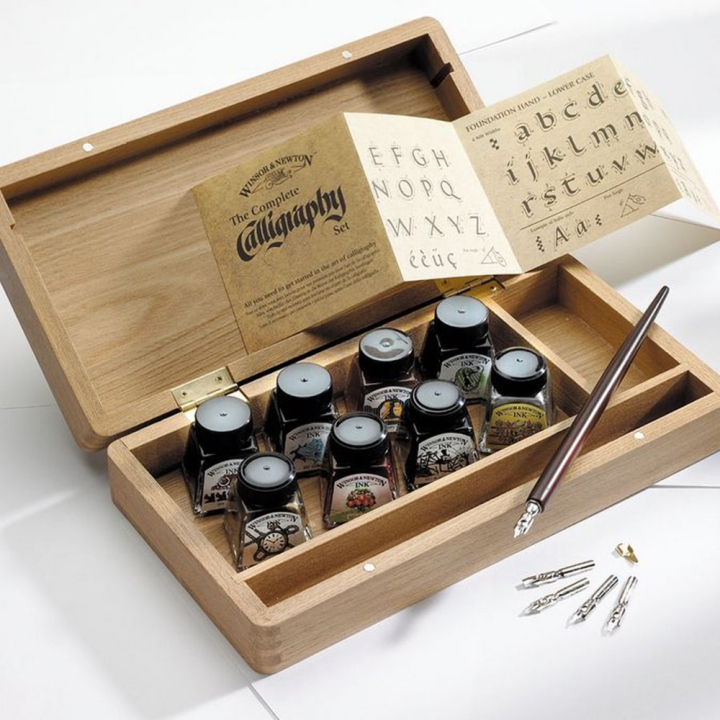 Coffret bois Calligraphie - Winsor & Newton - Rougier et Plé