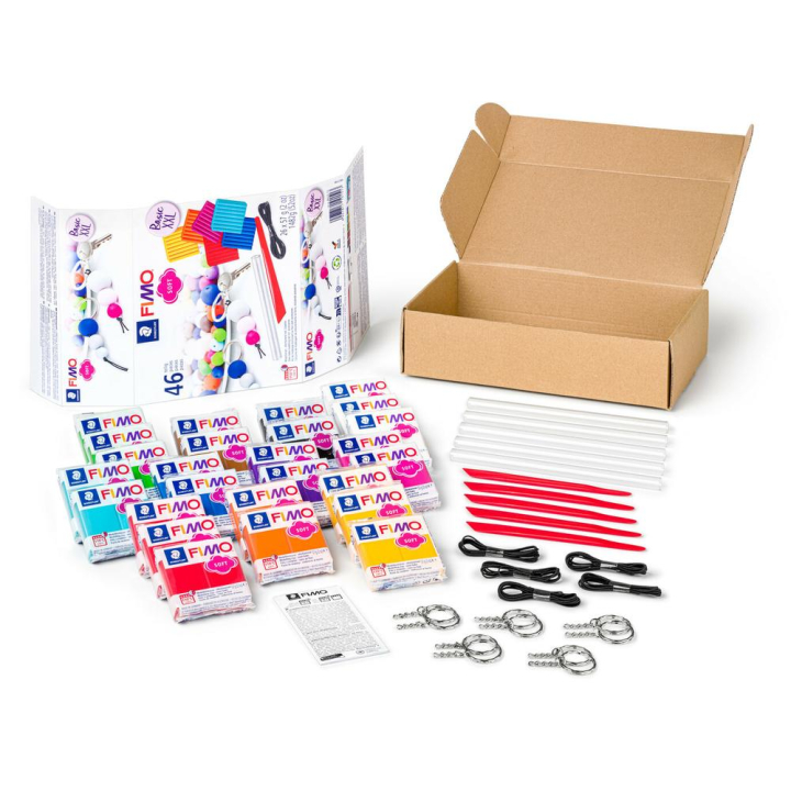 Coffret 26 pains de 57 g et 10 outils - Fimo - Rougier et Plé
