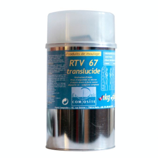 Silicone RTV 67 Translucide 950 g + catalyseur 50 g - Esprit Composite - Rougier et Plé