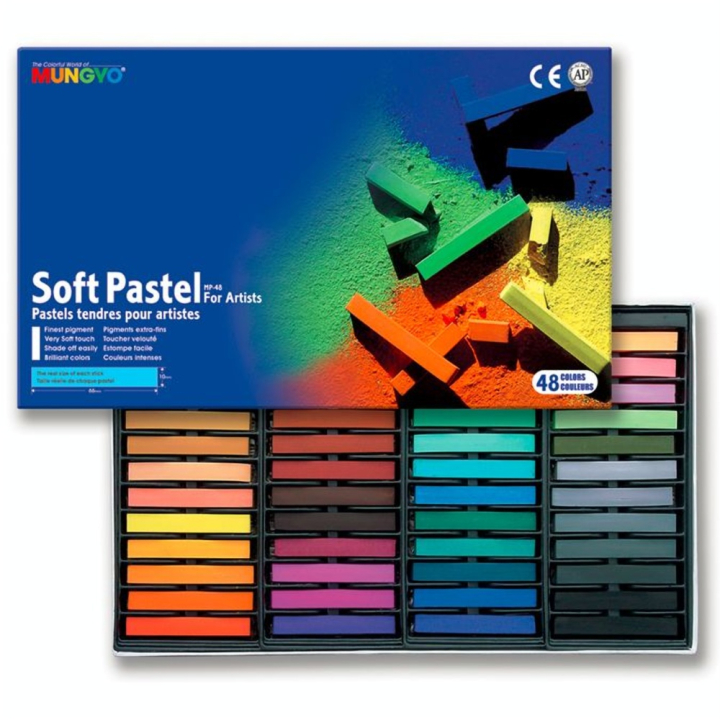 Boîte de 48 pastels secs carrés - Mungyo - Rougier et Plé