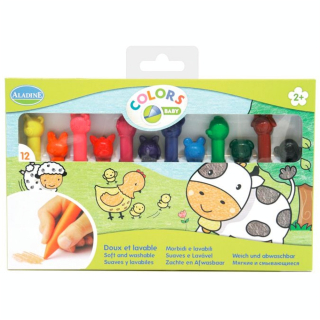Crayons de cire en forme d'animaux - Aladine - Rougier et Plé