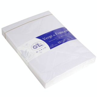 25 enveloppes doublées Vergé 162 x 229 mm - G. Lalo - Rougier et Plé