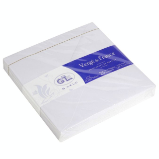 25 enveloppes doublées Vergé 140 x 140 mm - G. Lalo - Rougier et Plé