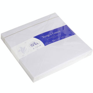 25 enveloppes doublées Vergé 165 x 165 mm - G. Lalo - Rougier et Plé
