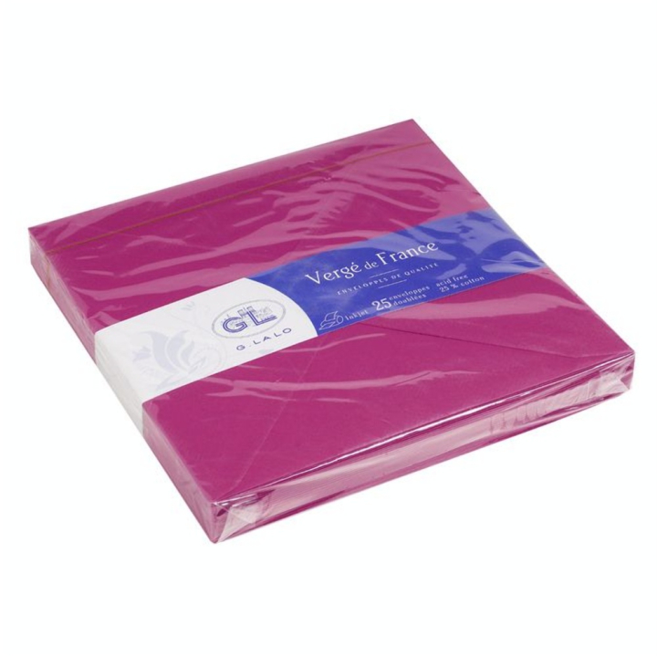 25 enveloppes doublées Vergé 165 x 165 mm - G. Lalo - Rougier et Plé