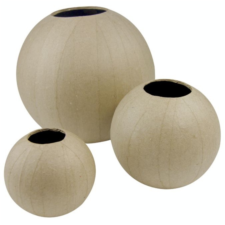 Vase boule en papier mâché 11 x 10,5 cm - Décopatch - Rougier et Plé