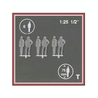 Silhouette de personnage transparente debout 1 : 25 - Schulcz - Rougier et Plé