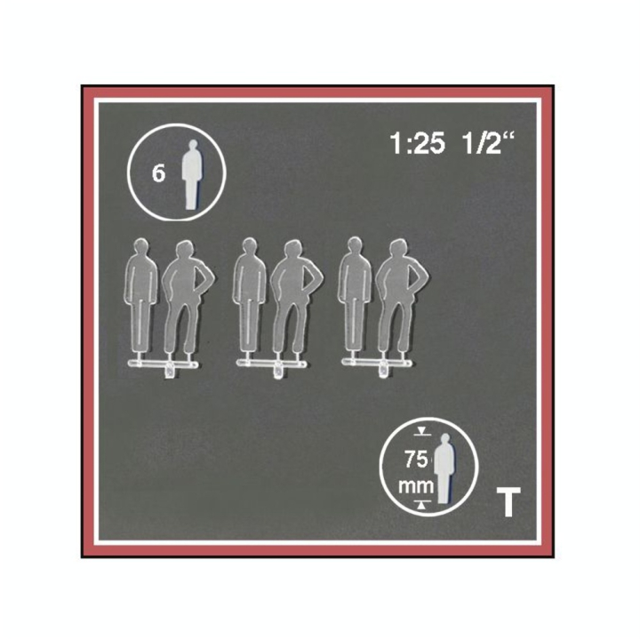 Silhouette de personnage transparente debout 1 : 25 - Schulcz - Rougier et Plé