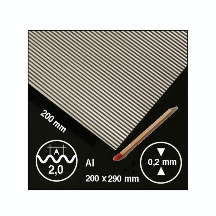 Tôle ondulée en aluminium motif 2 mm - Schulcz - Rougier et Plé
