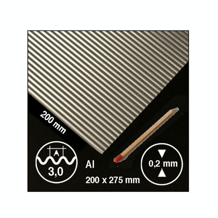 Tôle ondulée en aluminium motif 3 mm - Schulcz - Rougier et Plé