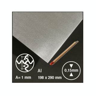 Tôle ondulée 2 sens en aluminium motif 1 mm - Schulcz - Rougier et Plé