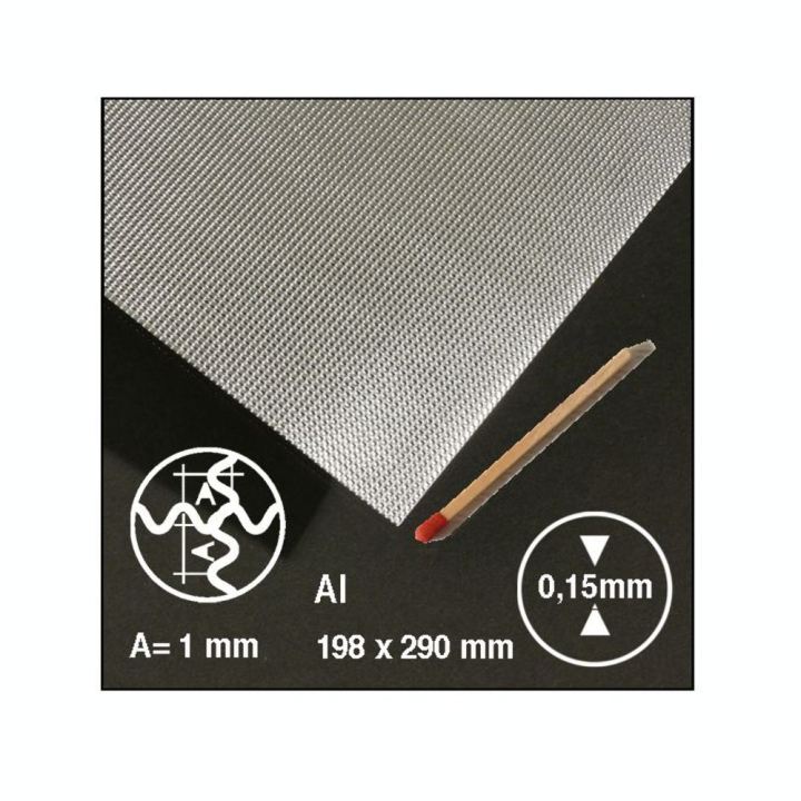 Tôle ondulée 2 sens en aluminium motif 1 mm - Schulcz - Rougier et Plé