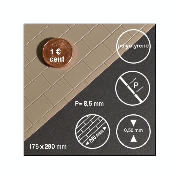 Ardoise hauteur 8,5 mm 1 : 50 - 10 - Schulcz - Rougier et Plé