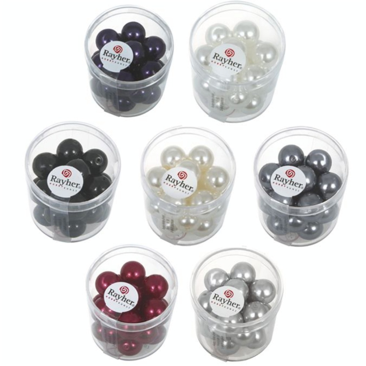 Perles en verre Renaissance 12 mm - Rayher - Rougier et Plé