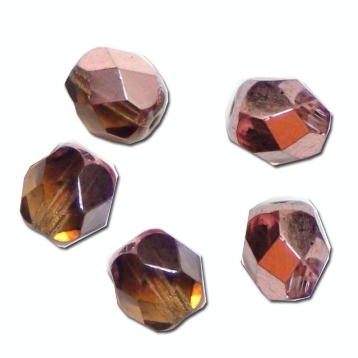 Perles facettées 6 mm en verre dépoli - Rayher - Rougier et Plé