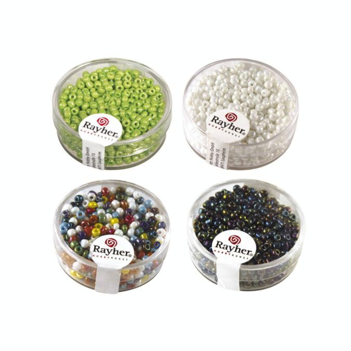 Perles de rocaille 2,6 mm opaques lustrées - Rayher - Rougier et Plé