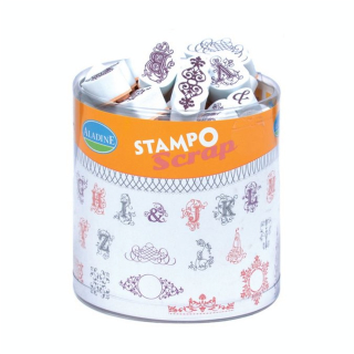 Tampons assortis alphabet et arabesques - Aladine - Rougier et Plé