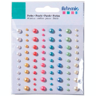 Strass autocollants couleurs assorties 80 pièces - Artemio - Rougier et Plé