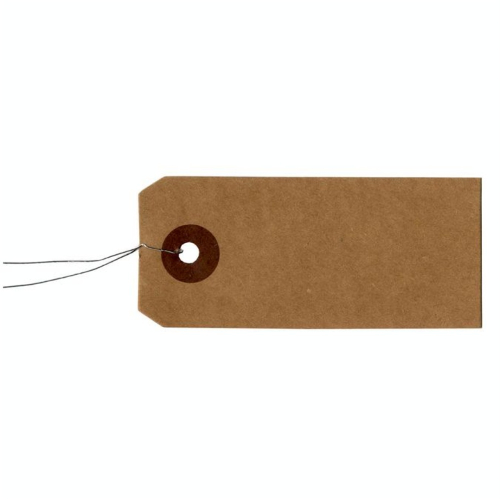 Etiquette kraft avec fil métal 50 pièces - Artemio - Rougier et Plé