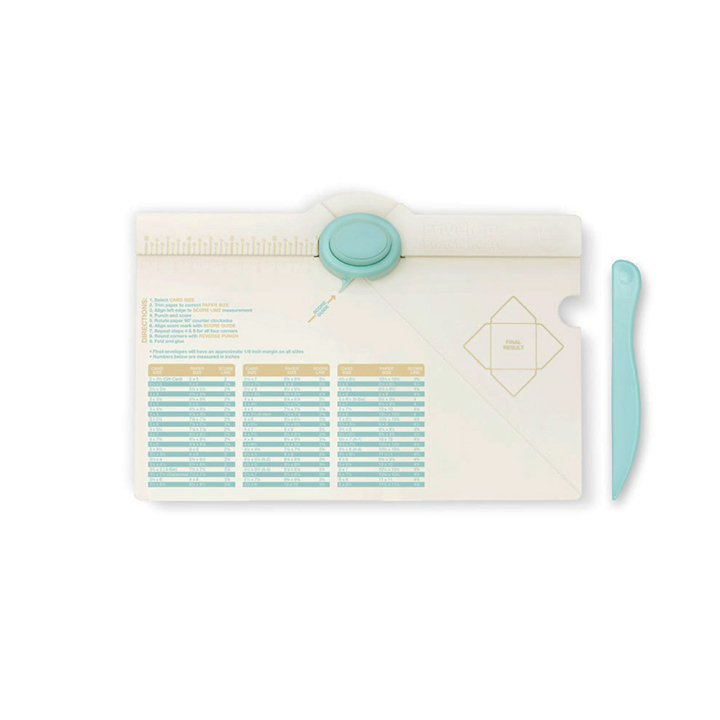 Gabarit pour découpe et pliage d'enveloppes - We R Memory Keepers - Rougier et Plé