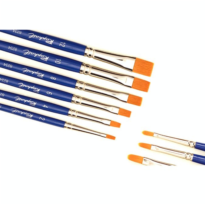 Pinceau plat en fibres synthétiques série 8234 - Raphaël - Rougier et Plé