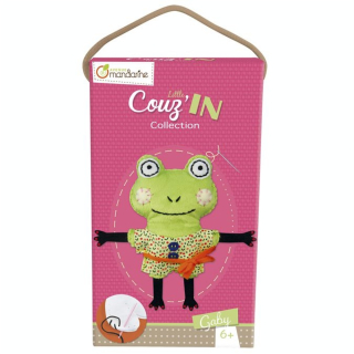 Doudou à coudre Gaby la grenouille - Avenue Mandarine - Rougier et Plé