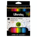 Crayons de couleur 18cm boite de 18 - Wonday - Rougier et Plé