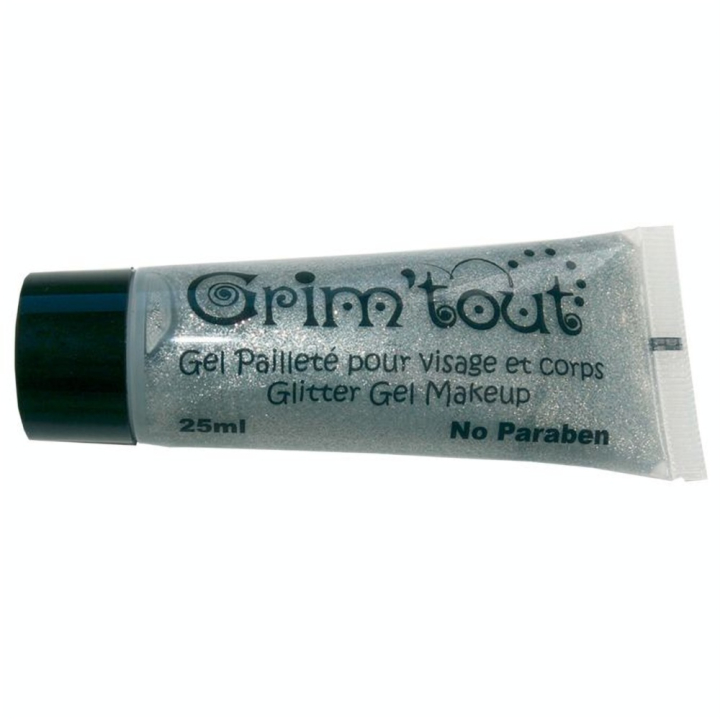 Gel pailleté argent pour maquillage - Grim'Tout - Rougier et Plé