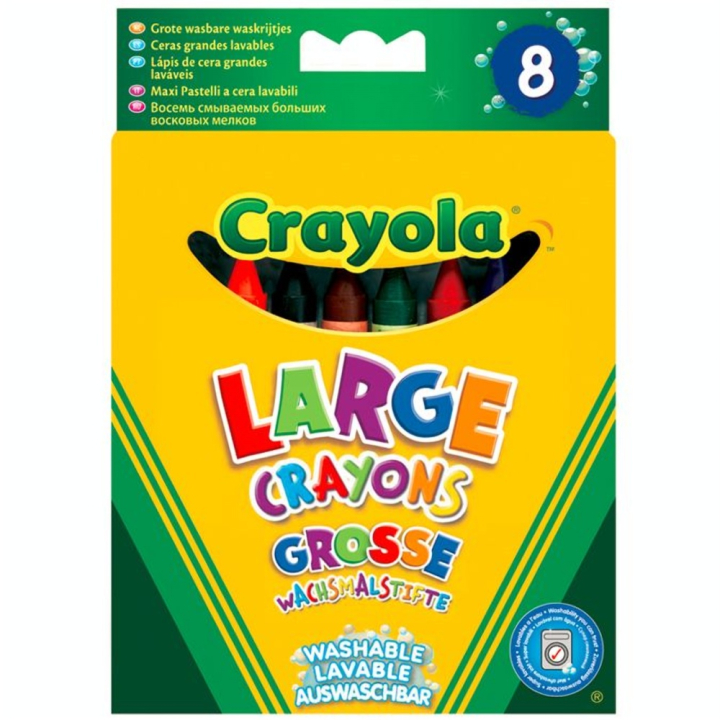 Crayons à la cire 1er âge pochette de 8 - Crayola - Rougier et Plé