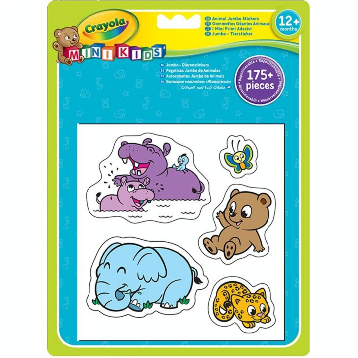 Gommettes géantes 16 Animaux 120 pièces - Crayola - Rougier et Plé