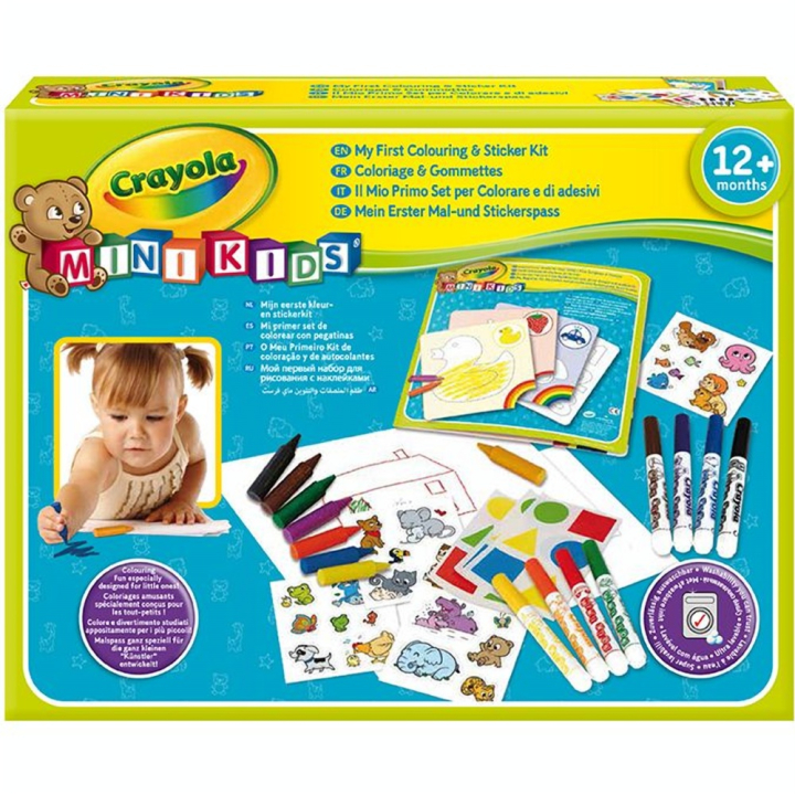 Coffret de coloriage et gommettes 1er âge - Crayola - Rougier et Plé