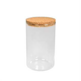 Récipient en verre 9 x 16 cm + couvercle - Rayher - Rougier et Plé