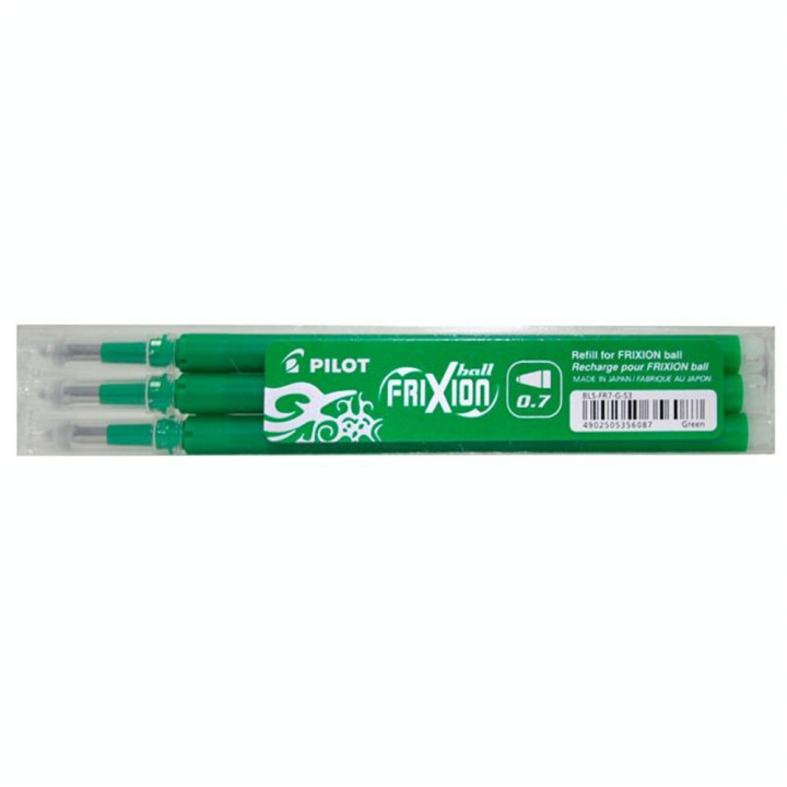 Set de 3 recharges d'encre verte pour le Frixion Ball Clicker - Pilot - Rougier et Plé
