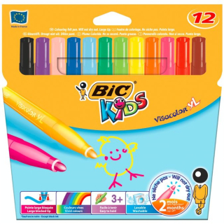 Etui de 12 feutres Visacolor XL - Bic - Rougier et Plé