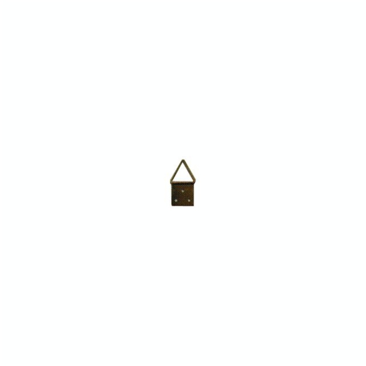 Attache triangulaire en acier laitonné 20 mm par 4 - CiviC - Rougier et Plé