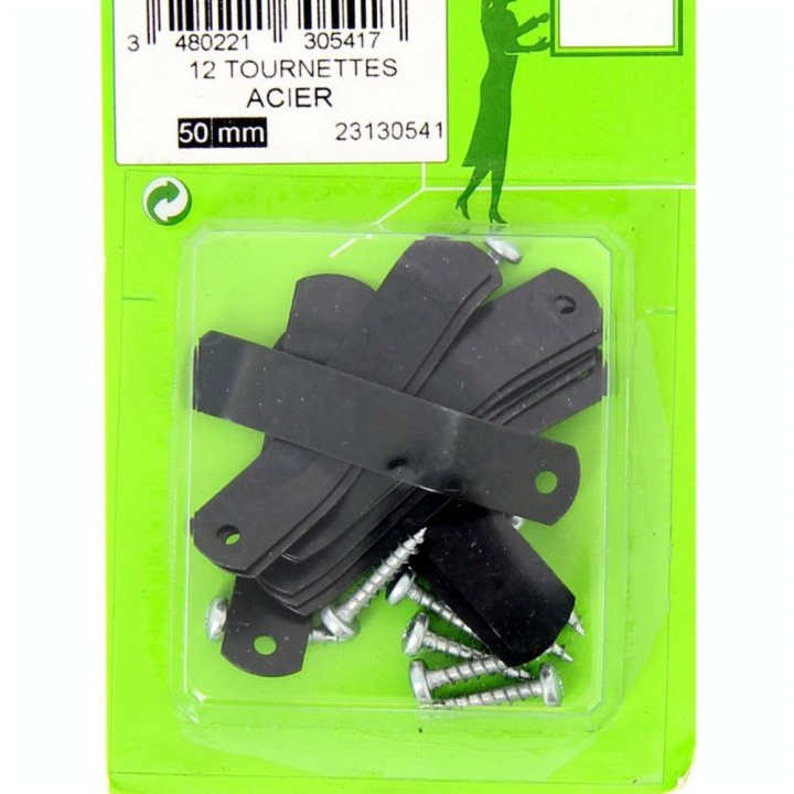 Tournette en acier bleui zingué 50 mm par 12 - CiviC - Rougier et Plé