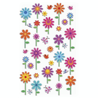 Autocollants relief Fleurs - Maildor - Rougier et Plé