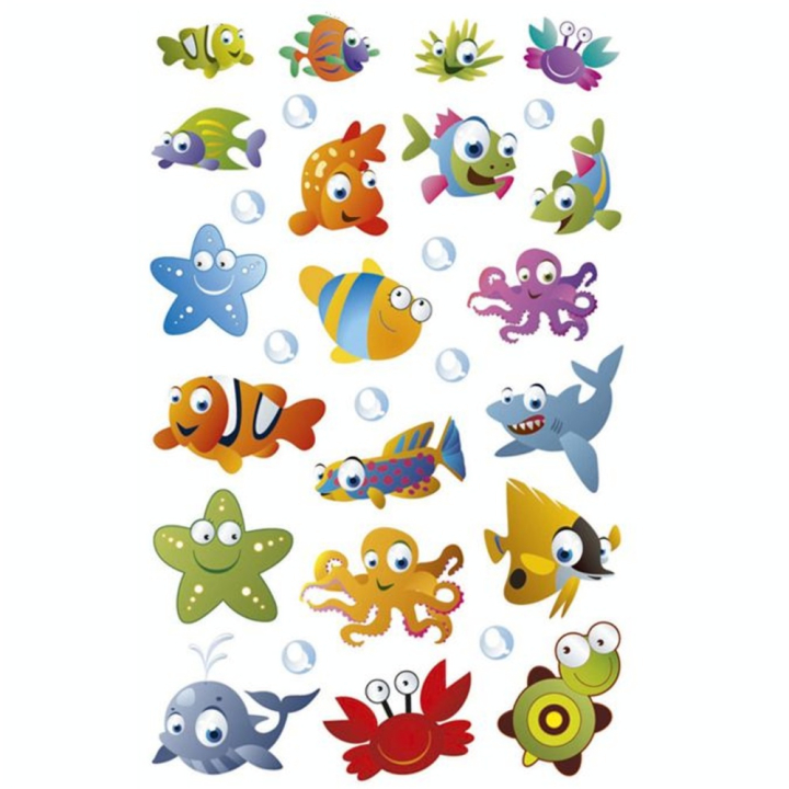 Autocollants relief Animaux de la mer - Maildor - Rougier et Plé