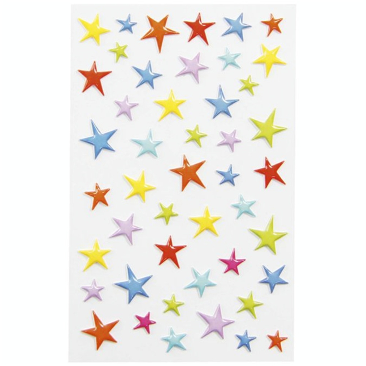 Autocollants relief Etoiles colorées - Maildor - Rougier et Plé