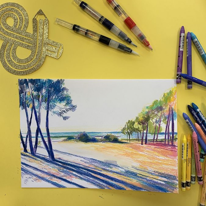 Pastel à la cire NEOCOLOR II Aquarellable - Caran d'Ache - Rougier et Plé
