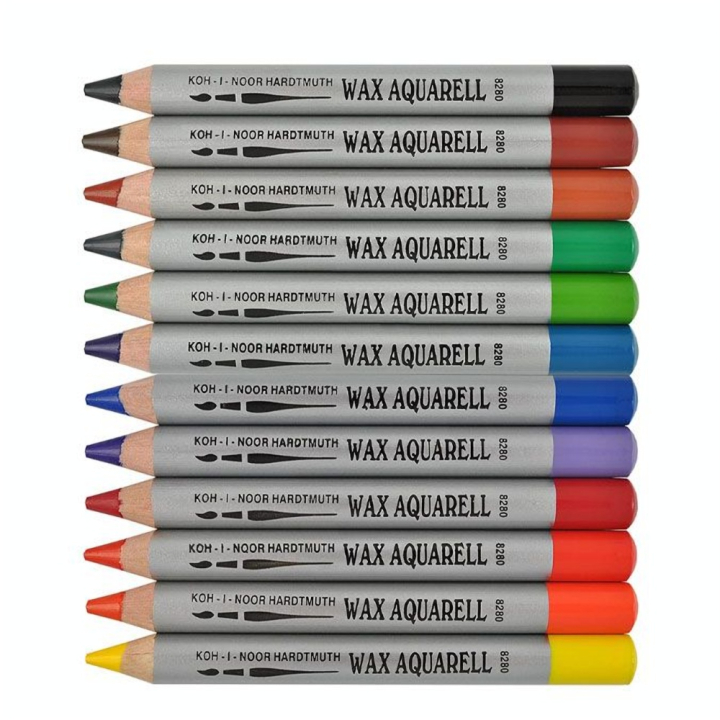 Crayon Wax aquarell par 12 - Koh I Noor - Rougier et Plé