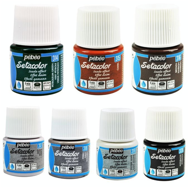 Peinture textile Setacolor effet daim 45 ml - Pébéo - Rougier et Plé
