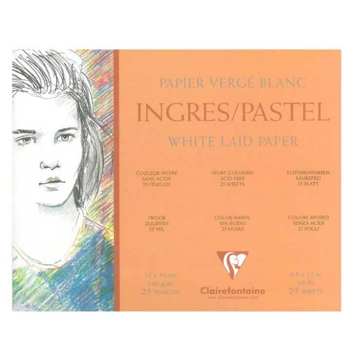 Bloc de papier Ingres 130 g/m² - Clairefontaine - Rougier et Plé