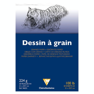 Bloc de Papier dessin à grain 224 g/m² - Clairefontaine - Rougier et Plé