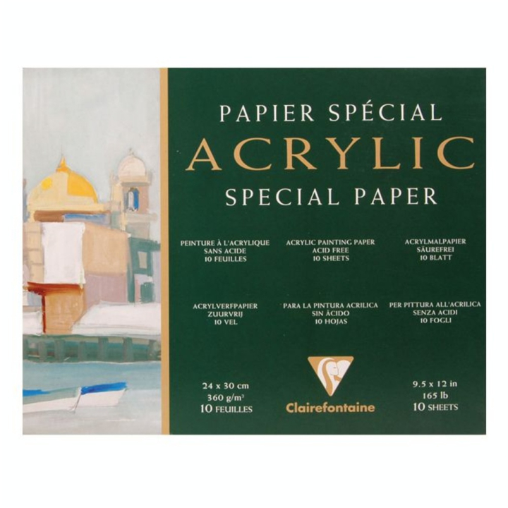 Bloc de papier pour peinture acrylique 360 g/m² - Clairefontaine - Rougier et Plé