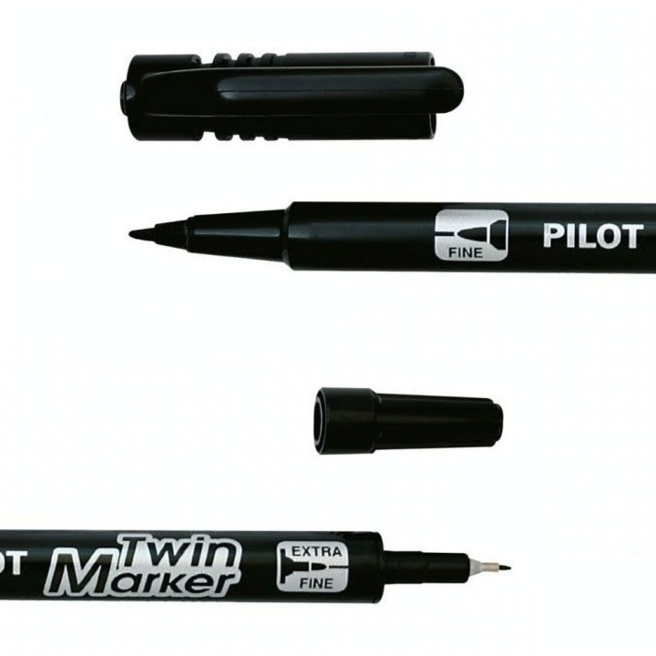 Marqueur permanent Twin Marker - Pilot - Rougier et Plé
