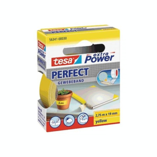 Adhésif toilé Extra power jaune 2,75 m x 19 mm - Tesa - Rougier et Plé