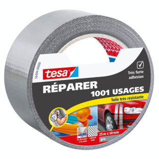 Adhésif toilé Extra Power Universel grise 25 m x 50 mm - Tesa - Rougier et Plé