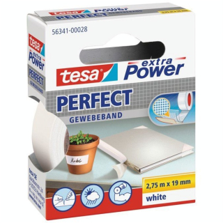 Adhésif toilé Extra power blanche 2,75 m x 19 mm - Tesa - Rougier et Plé