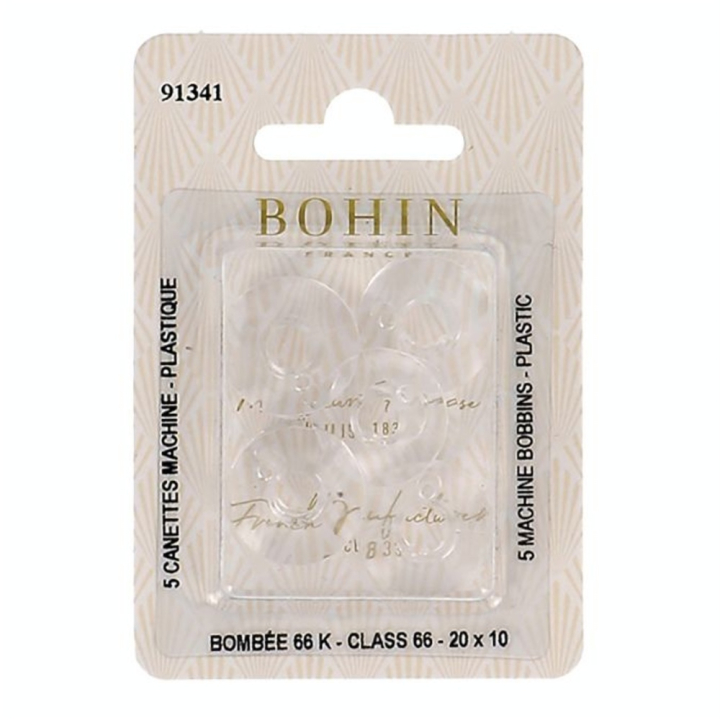 Canette machine plastique bombée 66K par 5 - Bohin - Rougier et Plé